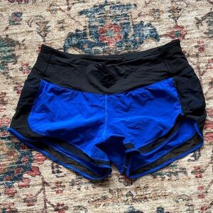 Lululemon Women's Black and Blue Shorts